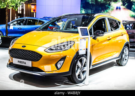 Brüssel, Belgien, Jan 2019 neue Ford Fiesta, Brüsseler Motor Show, siebte Generation von amerikanischen multinationalen Automobilkonzern Ford Motor Company hergestellt Stockfoto