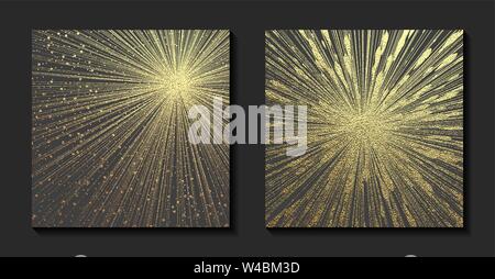 Gold Metallisch glänzende Textur. Golden Pattern. Abstrakte glänzenden Hintergrund. Luxus funkelnden Hintergrund. Trendy Vorlage für Urlaub Designs, Party, Geburtstag, Hochzeit, Einladung, Web Banner Karte Stock Vektor