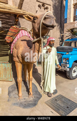 Dubai, VAE - November 30, 2018: Al Fahidi im Historischen Viertel, auch bekannt als Al Bastakiya. Stockfoto