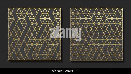Golden glänzende Textur. Metall Muster. Abstrakte gold Hintergrund Stock Vektor