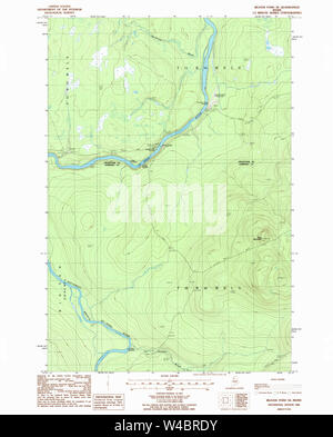 Maine USGS Historische Karte Beaver Pond SE 104903 1986 24000 Wiederherstellung Stockfoto