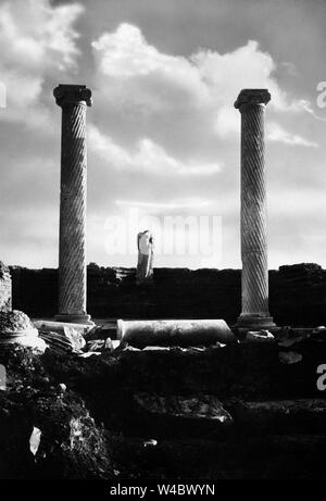 Latium, archäologische Gebiet von Ostia Antica, 1939 Stockfoto