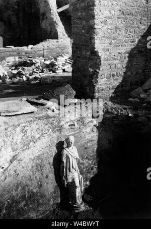 Latium, archäologische Gebiet von Ostia Antica, 1939 Stockfoto