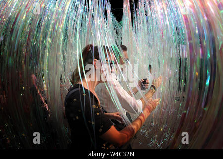 Ostrava, Tschechische Republik. 20. Juli 2019. Die Farben von Ostrava 2019 International Music Festival, am 20. Juli 2019, in Ostrava, Tschechische Republik. Credit: Jaroslav Ozana/CTK Photo/Alamy leben Nachrichten Stockfoto