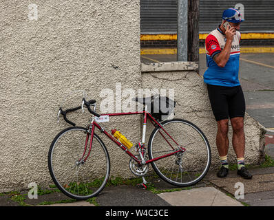 Veloretro vintage Cycling Event in Ulverston, Cumbria. Stockfoto