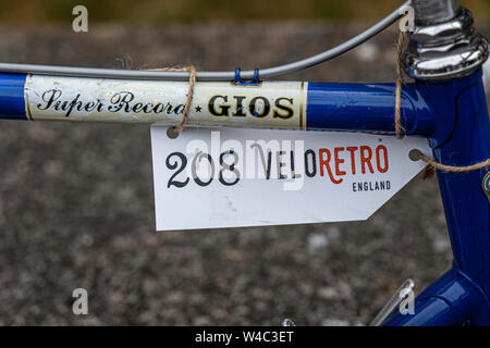 Veloretro vintage Cycling Event in Ulverston, Cumbria. Stockfoto