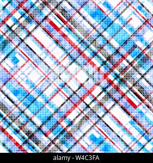 Blau rote und schwarze Linien vor einem weißen Hintergrund Vector Illustration Stock Vektor