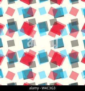 Blaue und rote Polygone auf hellem Hintergrund Vector Illustration Stock Vektor