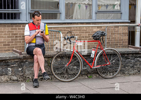 Veloretro vintage Cycling Event in Ulverston, Cumbria. Stockfoto