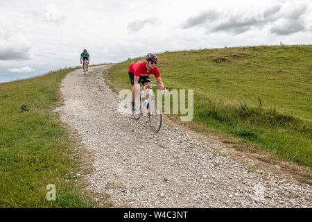 Veloretro vintage Cycling Event in Ulverston, Cumbria. Stockfoto