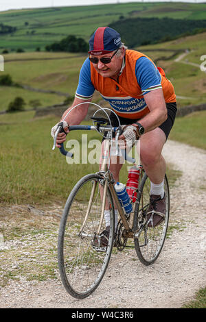 Veloretro vintage Cycling Event in Ulverston, Cumbria. Stockfoto
