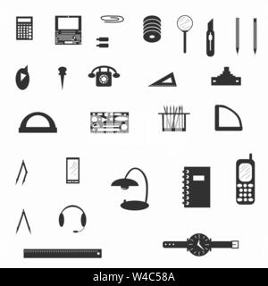 Bürobedarf symbol Vektor illustration Stock Vektor