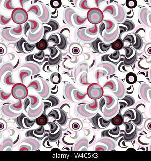 Schöne zarte Blumen nahtlose Muster Stock Vektor