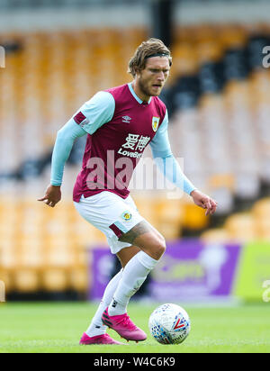 Burnley ist Jeff Hendrick während der Vorsaison Freundschaftsspiel im Vale Park, Stoke-on-Trent. Stockfoto