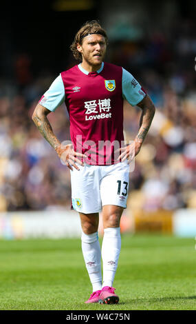 Burnley ist Jeff Hendrick während der Vorsaison Freundschaftsspiel im Vale Park, Stoke-on-Trent. Stockfoto