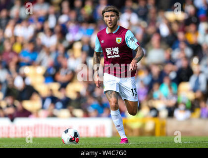 Burnley ist Jeff Hendrick während der Vorsaison Freundschaftsspiel im Vale Park, Stoke-on-Trent. Stockfoto