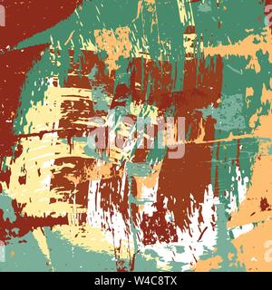 Farbige Linien Graffiti Muster auf einem farbigen Hintergrund Stock Vektor