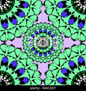 Sanfte Mandala auf hellem Hintergrund vintage ethnische Verzierung Stock Vektor