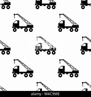Kran auf einem weißen Hintergrund nahtlose Muster Stock Vektor