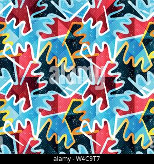 Graffiti nahtlose Hintergrund vintage grunge Textur Stock Vektor