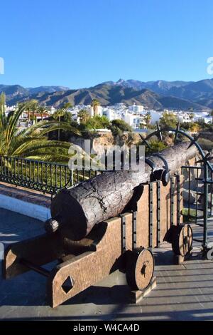 Strand fotografie Nerja Spanien Andalusien Costa del Sol Stockfoto