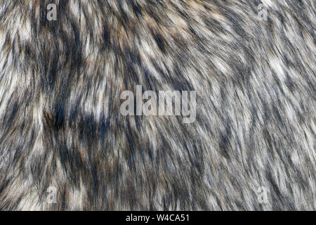 Wolf Kunstfell Textur Hintergrund Stockfoto