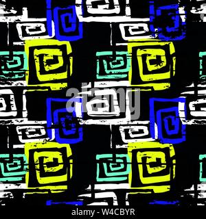 Graffiti abstrakte nahtlose Muster grunge Effekt Vector Illustration Stock Vektor