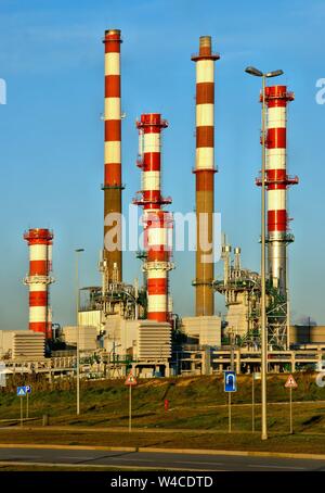 Leca da Palmeira Raffinerie in Matosinhos, Portugal Stockfoto