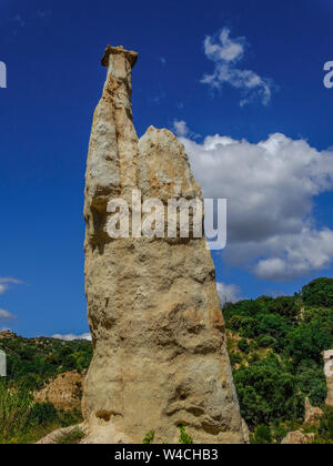 Les Orgues d'Ille sur Tet, geologische Website in Aude, Languedoc-Roussillon, Frankreich Stockfoto