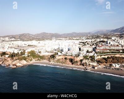 Luftaufnahmen Nerja Spanien Costa del Sol Stockfoto