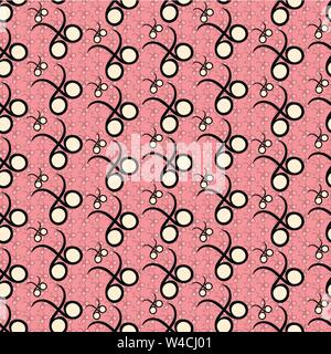 Kreise pink Muster Hintergrund Stock Vektor