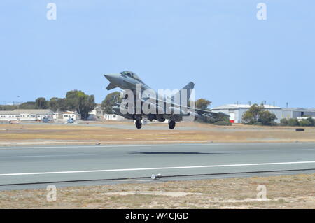 Royal Air Force Taifune vom RAF Akrotiri für den Betrieb Shader Stockfoto
