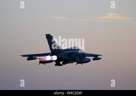 Royal Air Force Jets, die für den Betrieb Shader Stockfoto