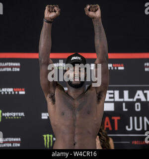 Bellator London zeremoniellen Wiegen Hauptkarte, Funktion und der Frauen kämpft mit: Fabian Edwards Wo: London, Großbritannien Wann: 21 Jun 2019 Credit: Brightspark Fotos/WENN.com Stockfoto