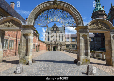 Horsholm, Dänemark - 28. Juni 2019: Das Schloss von Frederiksborg in Horsholm Dänemark Stockfoto