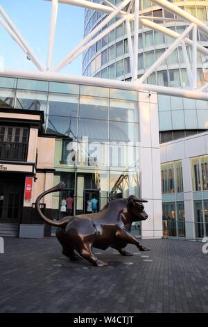 Birmingham England Stierkampfarena stier Skulptur Stockfoto