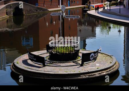 Birmingham Kanäle anzeigen Stockfoto