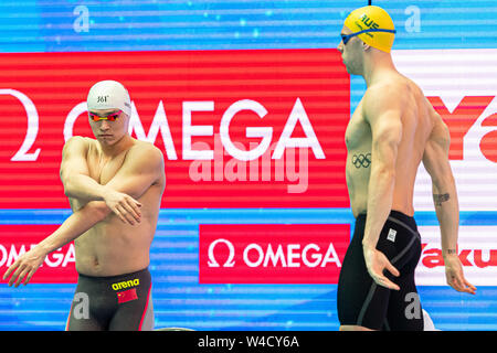 22 juli 2019 Gwangju, Südkorea 18. FINA World Aquatics Championships SUN Yang CHN CHINA Gwangju Südkorea 22/07/2019 Schwimmen Männer 200 m Freistil 18. FINA World Aquatics Championships Nambu University Aquatics Center Stockfoto