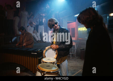 Talk Talk, britische Band, auf Konzertreise in Deutschland 1984. Die britische Band "Talk Talk" auf Tour in Deutschland 1984. Stockfoto