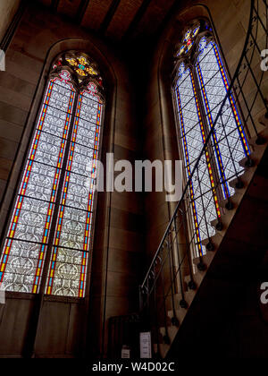 Elisabeth Kirche in Basel, Innenansicht, majestätischen Architektur, Schweizer Stockfoto