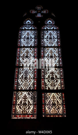 Elisabeth Kirche in Basel, Innenansicht, majestätischen Architektur, Schweizer Stockfoto