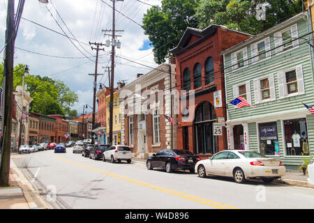 Alte Ellicott City historischer Bereich Stockfoto