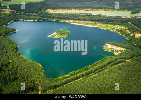 Trebonsko Region zeichnet sich durch eine außergewöhnliche Vielfalt an Lebensräumen. Die wertvollsten Biotope der Trebon region Stockfoto