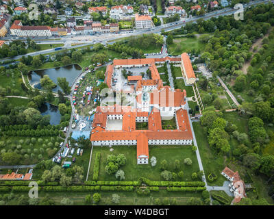 Kloster Brevnov ist ein Benediktiner Erzabtei in Bezirk von Prag, tschechische Republik. Es wurde von der hl. Adalbert, der zweite Bischof von Prag gegründet. Stockfoto