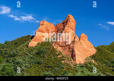 Las Medulas, historische Gold-Mine in der Nähe der Stadt Ponferrada ich, Leon Provinz Kastilien, Spanien Stockfoto