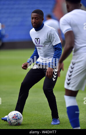 OLDHAM, ENGLAND 20. Juli Oldham Scott Wilson während der Vorsaison Freundschaftsspiel zwischen Oldham Athletic und Rochdale in Boundary Park, Oldham am Samstag, den 20. Juli 2019 (Credit: Eddie Garvey | MI Nachrichten) Stockfoto