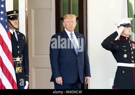 Washington, DC, USA. 22. Juli, 2019. Präsident DONALD TRUMP einladende Imran Khan, der Premierminister von Pakistan, dem Weißen Haus in Washington, DC am 22. Juli 2019. Quelle: Michael Brochstein/ZUMA Draht/Alamy leben Nachrichten Stockfoto