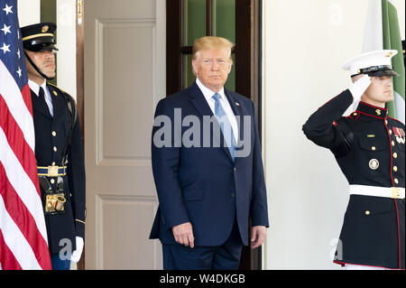 Washington, DC, USA. 22. Juli, 2019. Präsident DONALD TRUMP einladende Imran Khan, der Premierminister von Pakistan, dem Weißen Haus in Washington, DC am 22. Juli 2019. Quelle: Michael Brochstein/ZUMA Draht/Alamy leben Nachrichten Stockfoto