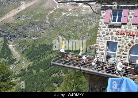 Alp Grüm, Bernina Express, Schweiz Stockfoto