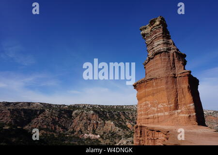 Wandern im Palo Duro Canyon Stockfoto